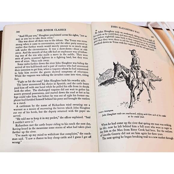 The Junior Classics Volume 8: Stories from History, Illustrated (1938 HC) - Picture 11 of 13